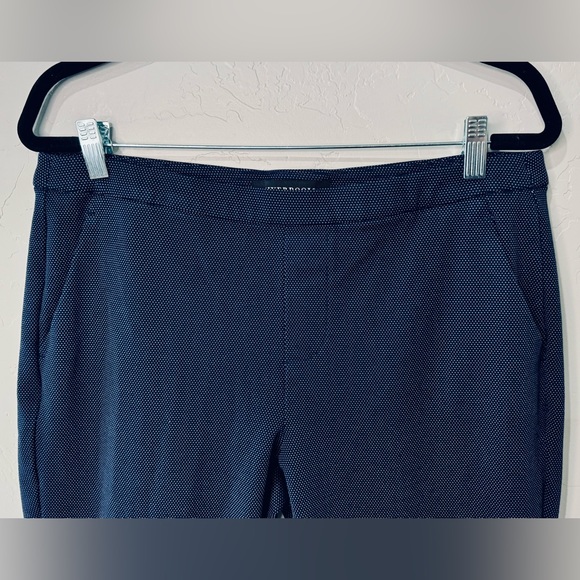 Liverpool Trouser Stretch Knit Pants Kelsey Navy Pin Dot Textured SZ 12/31 NEW! - Picture 4 of 16